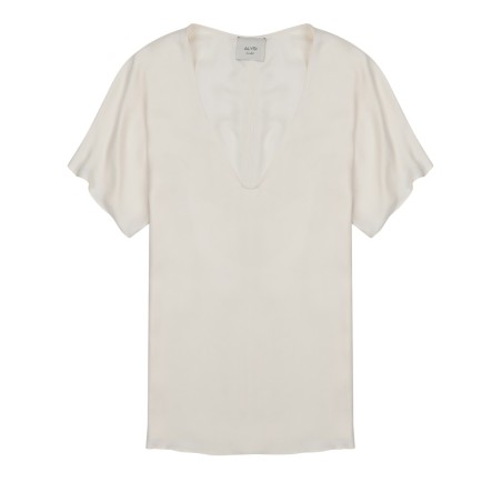 BLUSA IN TWILL DI SETA