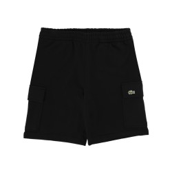 COTTON FLEECE CARGO SHORTS