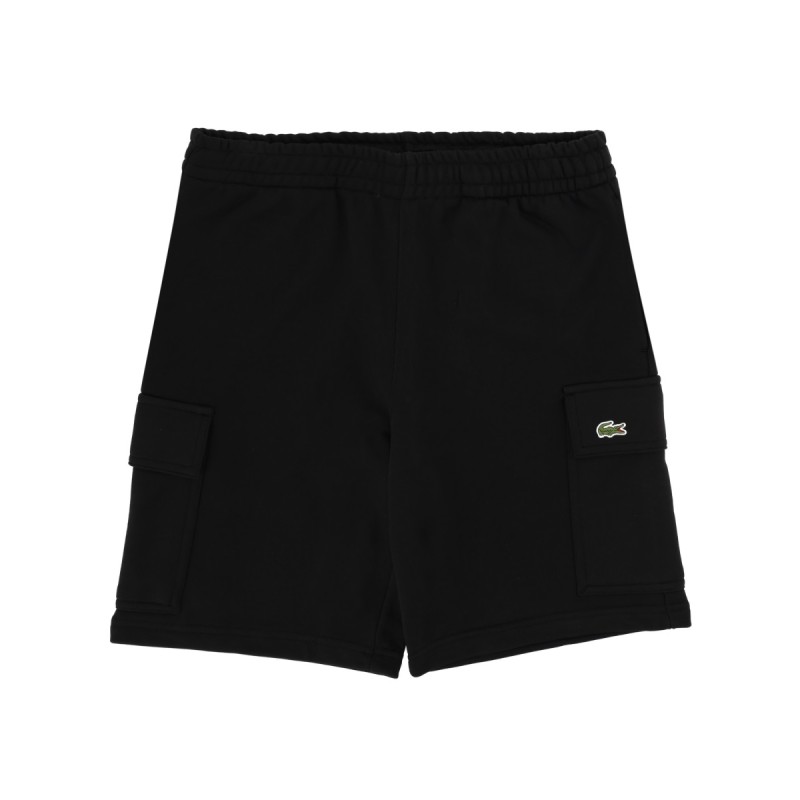 COTTON FLEECE CARGO SHORTS