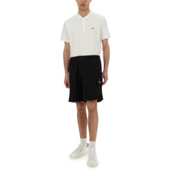 COTTON FLEECE CARGO SHORTS