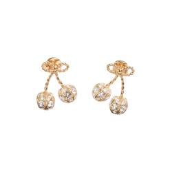 "CHERRYFIC" EARRINGS WITH RHINESTONES