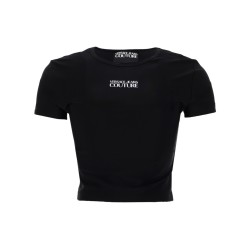 T-SHIRT CROP CON LOGO