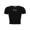 T-SHIRT CROP CON LOGO