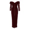 LACE DRESS WITH JEWEL BUTTONS