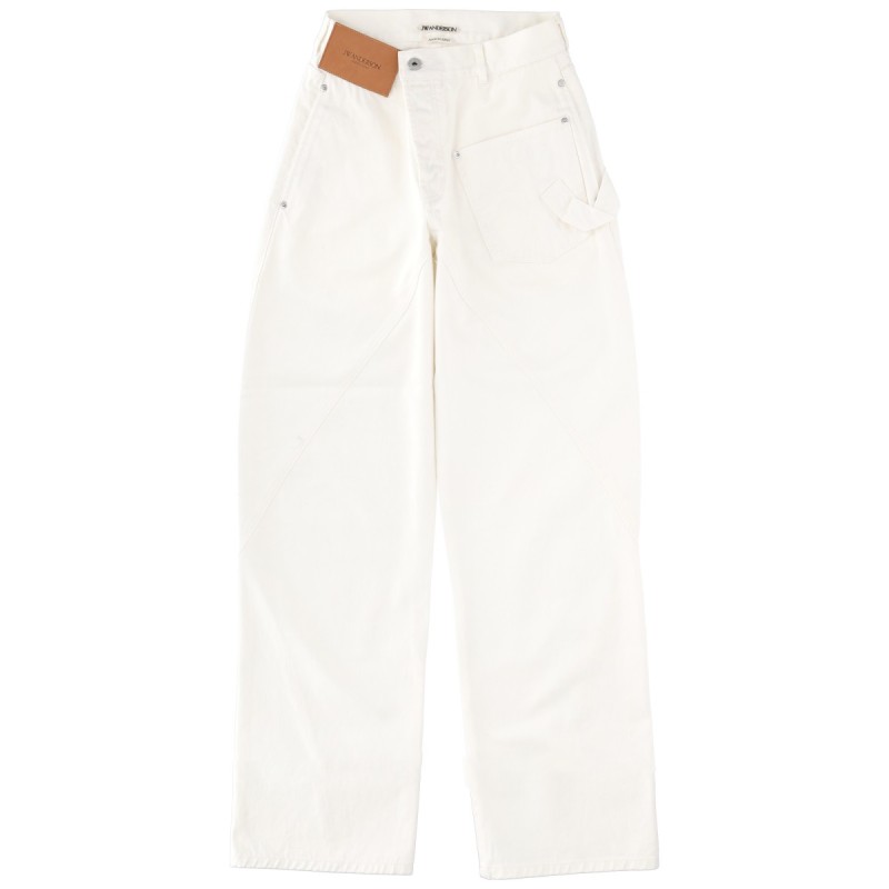 JEANS WITH LOGO PATCH