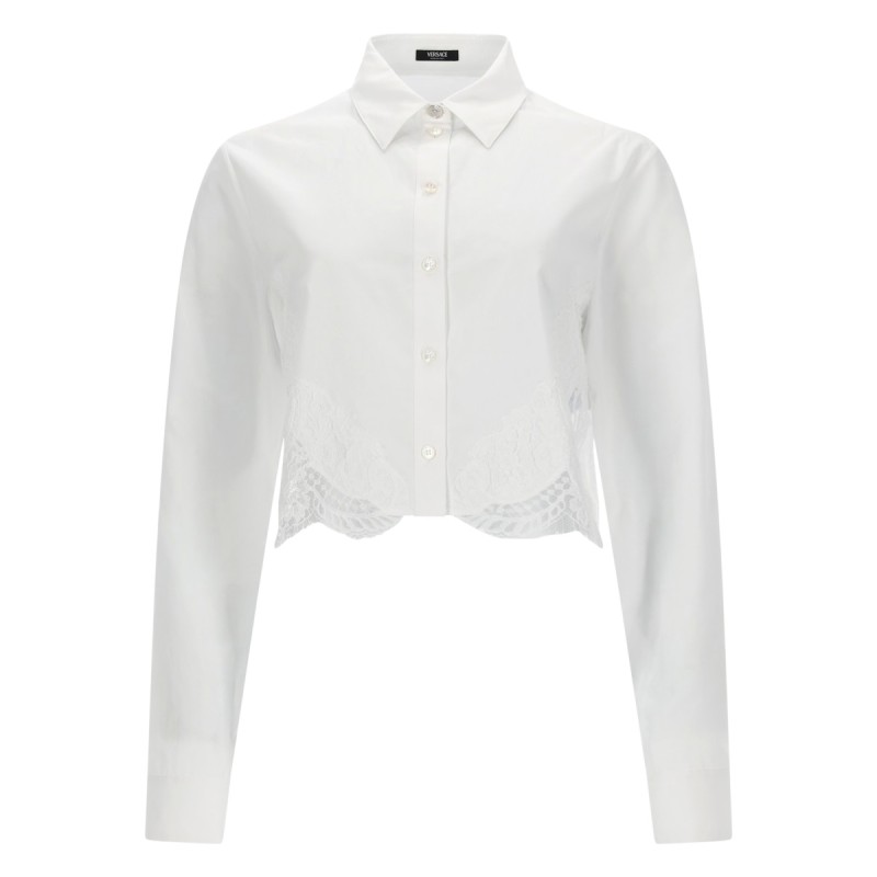 SHIRT WITH LACE INSERTS
