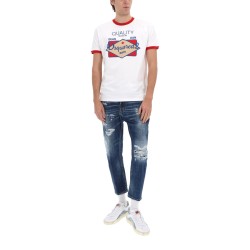 JEANS WITH "DESTROYED" DETAILS