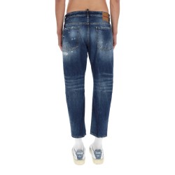 JEANS WITH "DESTROYED" DETAILS
