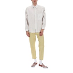 CAMICIA IN COTONE "CRINCKLE"