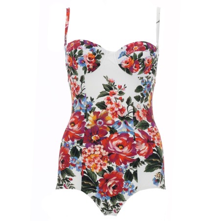 FLORAL PRINT ONE PIECE SWIMSUIT