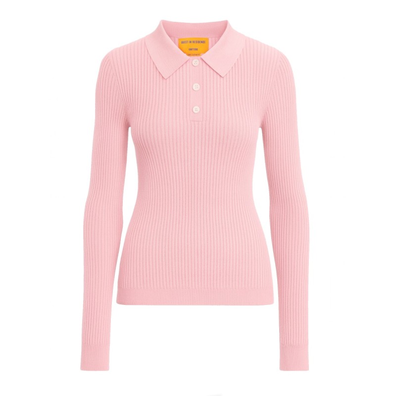 LONG SLEEVE "SHRUNKEN" POLO SHIRT