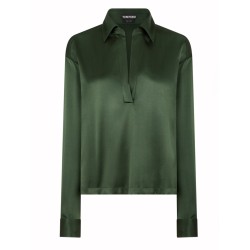 SILK SATIN STRETCH SHIRT