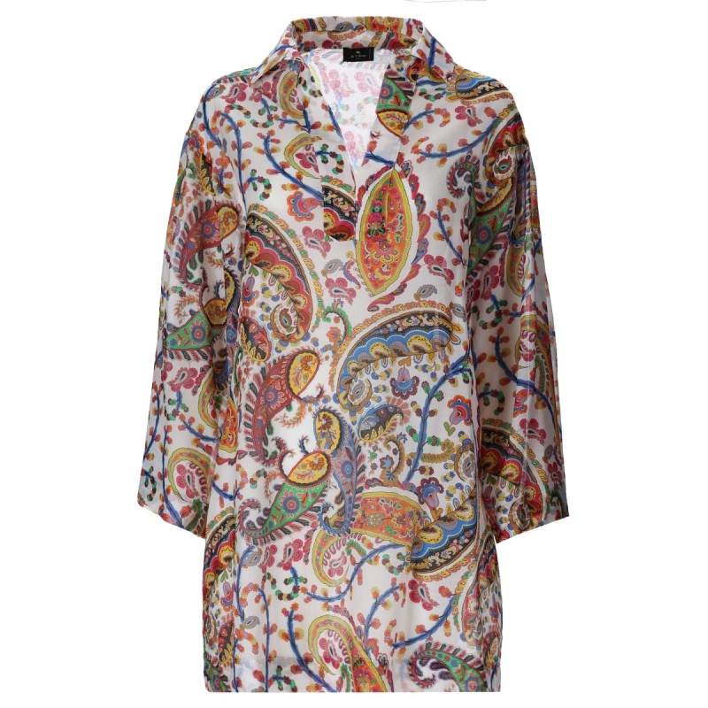 MINI DRESS WITH "PAISLEY" PRINT