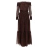 DRESS WITH RUFFLES AND FLOUNCES
