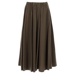 POPLIN MIDI SKIRT