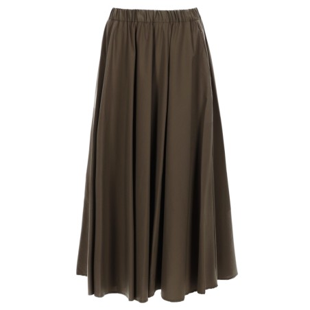 POPLIN MIDI SKIRT