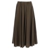 POPLIN MIDI SKIRT