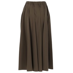 POPLIN MIDI SKIRT