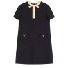 WOOL AND SILK MINI DRESS