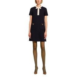WOOL AND SILK MINI DRESS