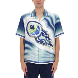 "FLAMING TENNIS BALL" SHIRT