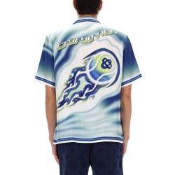 "FLAMING TENNIS BALL" SHIRT
