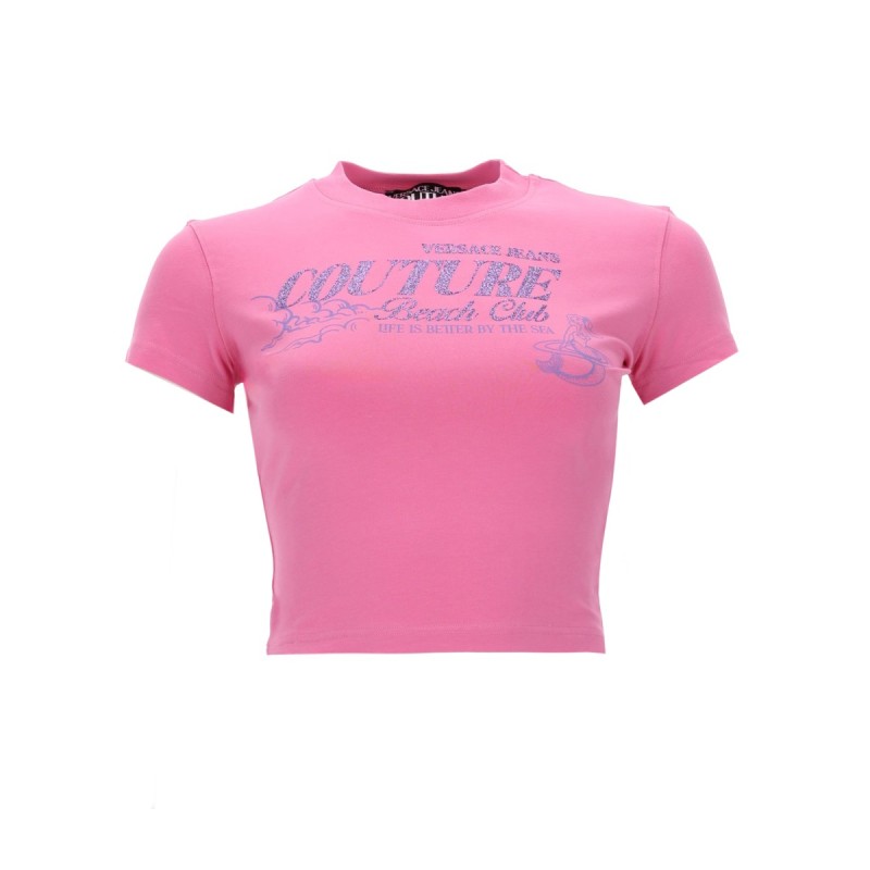 T-SHIRT CON LOGO GLITTERATO