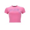 T-SHIRT CON LOGO GLITTERATO