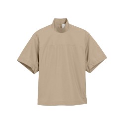 COTTON TOP WITH RAISED COLLAR