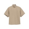 COTTON TOP WITH RAISED COLLAR