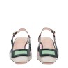 "LACQUERED" SLINGBACK PUMPS