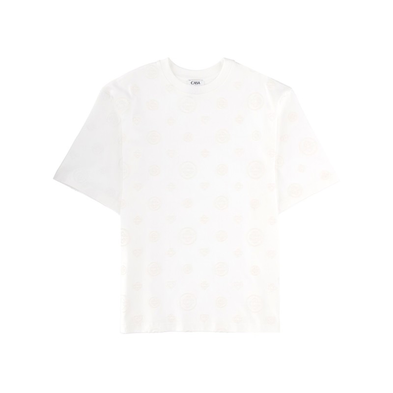 T-SHIRT WITH MONOGRAM DETAILS