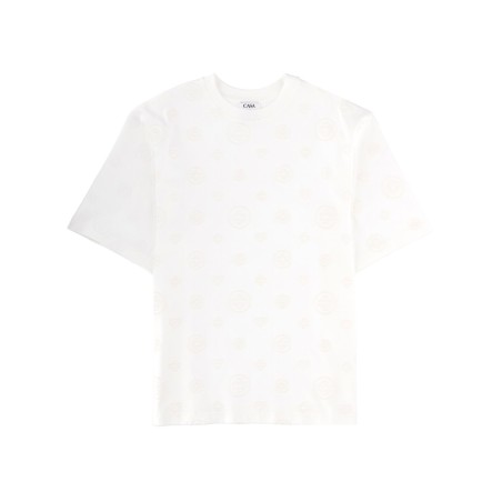T-SHIRT WITH MONOGRAM DETAILS