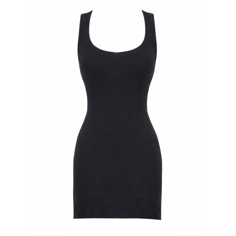 VISCOSE BLEND MINI DRESS