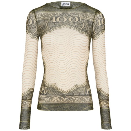 TOP WITH "CARTOUCHE" PRINT
