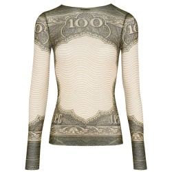 TOP WITH "CARTOUCHE" PRINT