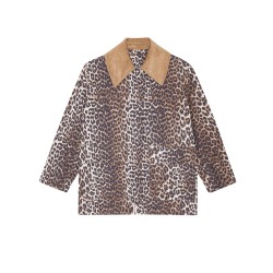 LEOPARD PRINT MIDI JACKET