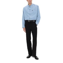 LINEN BLEND STRAIGHT PANTS