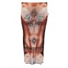 MIDI SKIRT WITH "SAFE SEX TATOO" PRINT