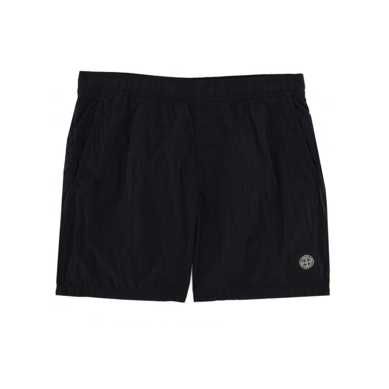 SWIMSUIT WITH LOGO PATCH