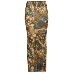 LONG SKIRT WITH "BOW TIE" PRINT