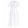 V-NECK MIDI DRESS