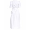 V-NECK MIDI DRESS