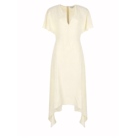 V-NECK MIDI DRESS