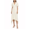 V-NECK MIDI DRESS