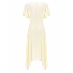 V-NECK MIDI DRESS
