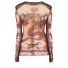 "SAFE SEX TATOO" PRINT TOP