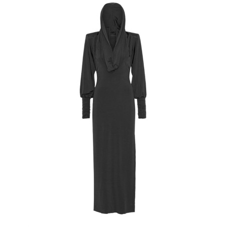 LONG DRESS WITH HOOD