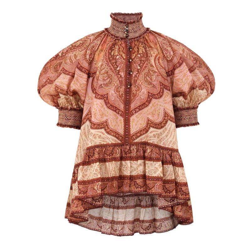 "WANDERLUST" RUFFLE BLOUSE