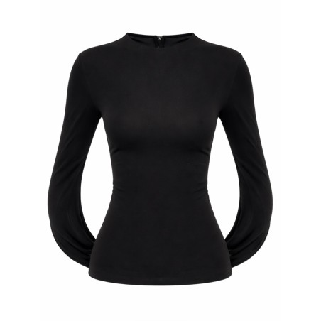 DRAPED BACK TOP